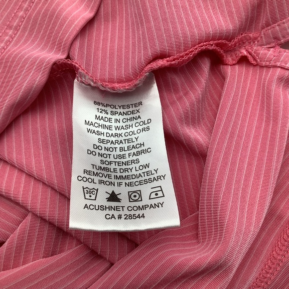 Foot Joy Mens Short Sleeve Golf Polo Shirt Pink Size Large - Picture 5 of 5